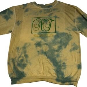 Sun Triangle Niagara Falls Sweatshirt Tie Dye Graphic Crew Neck‎ L XL